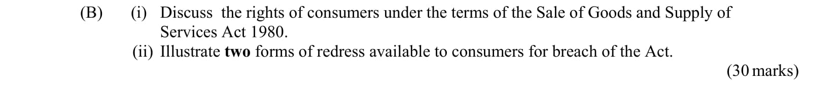 Discuss-the-rights-of-consumers-under-the-terms-of-the-Sale-of-Goods-and-Supply-of-Services-Act-1980-Leaving Cert Business-Question B-2011.png