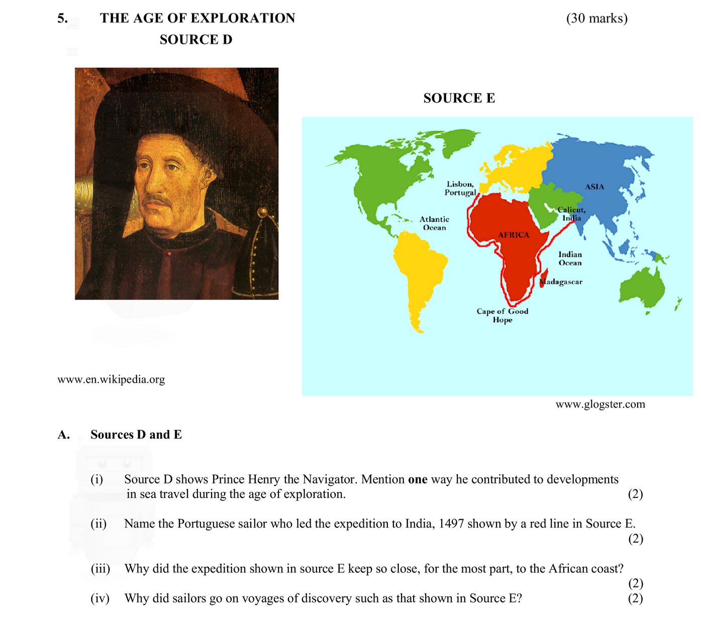 Sources-D-and-E--(i)-Source-D-shows-Prince-Henry-the-Navigator-Junior Cycle History-Question 5-2015.png