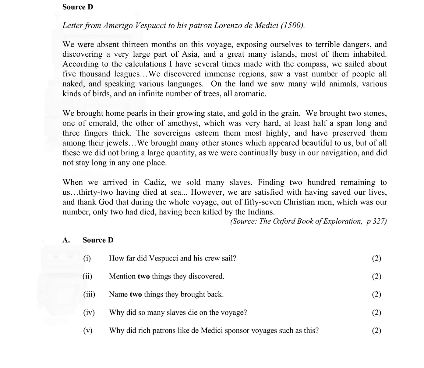 Source-D--Letter-from-Amerigo-Vespucci-to-his-patron-Lorenzo-de-Medici-(1500)-Junior Cycle History-Question A-2005.png