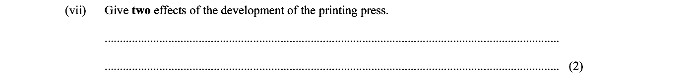 Give-two-effects-of-the-development-of-the-printing-press.-Junior Cycle History-Question vii-2016.png
