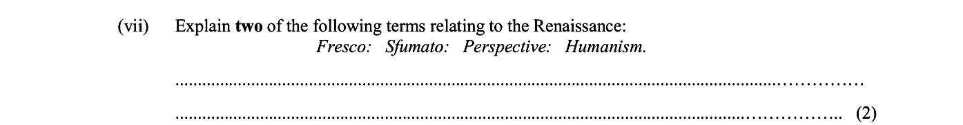 Explain-two-of-the-following-terms-relating-to-the-Renaissance:-Fresco:-Sfumato:-Perspective:-Humanism:-Junior Cycle History-Question vii-2005.png