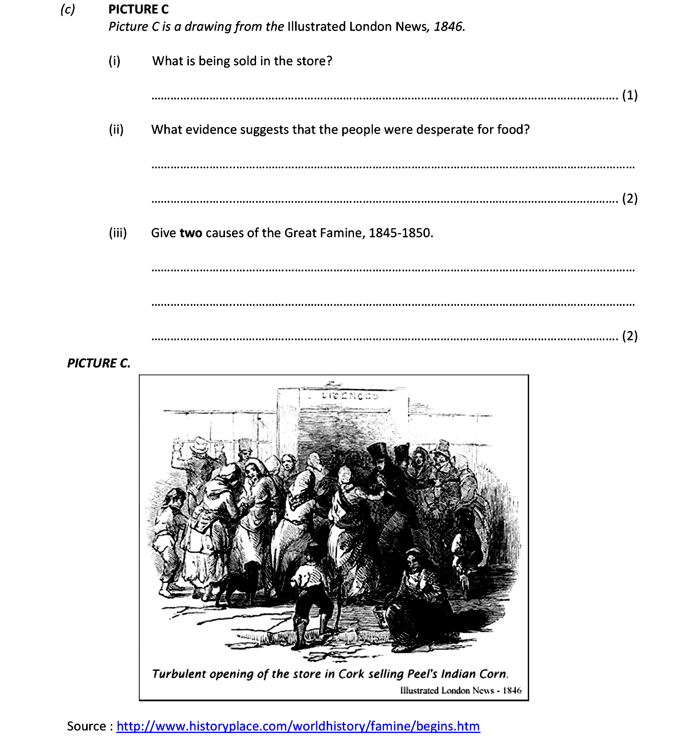 PICTURE-C-Picture-C-is-a-drawing-from-the-Illustrated-London-News,-1846-Junior Cycle History-Question (c)-2019.png