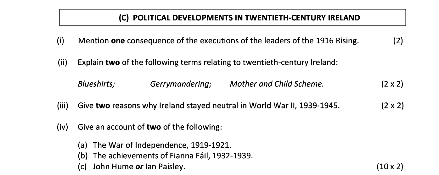 C)-POLITICAL-DEVELOPMENTS-IN-TWENTIETH-CENTURY-IRELAND--(i)-Mention-one-consequence-of-the-executions-of-the-leaders-of-the-1916-Rising-Junior Cycle History-Question C-2017.png