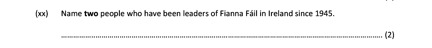 Name-two-people-who-have-been-leaders-of-Fianna-Fáil-in-Ireland-since-1945.-Junior Cycle History-Question (xx)-2017.png