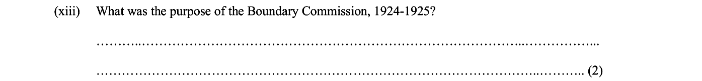 What-was-the-purpose-of-the-Boundary-Commission,-1924-1925?----------------------------------------------------------------------Junior Cycle History-Question xiii-2014.png