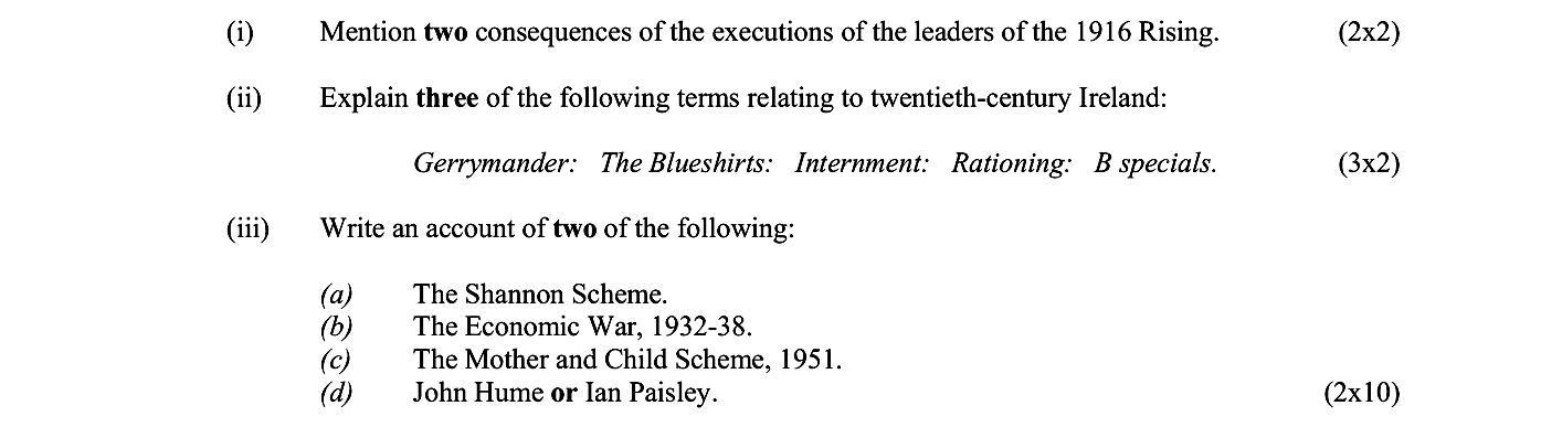 i)-Mention-two-consequences-of-the-executions-of-the-leaders-of-the-1916-Rising-Junior Cycle History-Question Question 1-2005.png