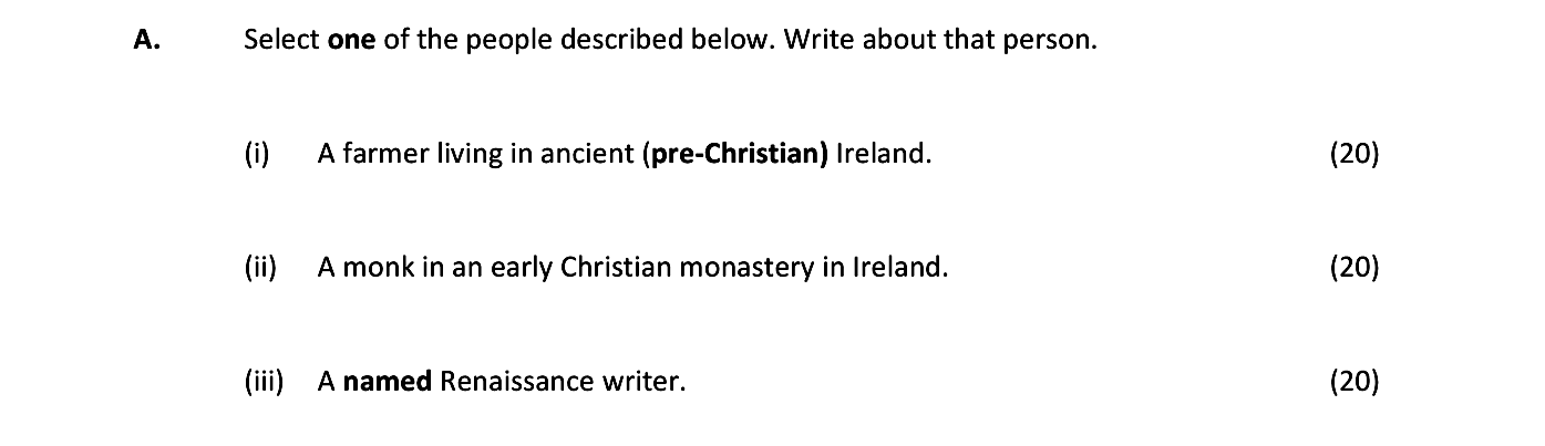 Select-one-of-the-people-described-below-Junior Cycle History-Question A.-2019.png
