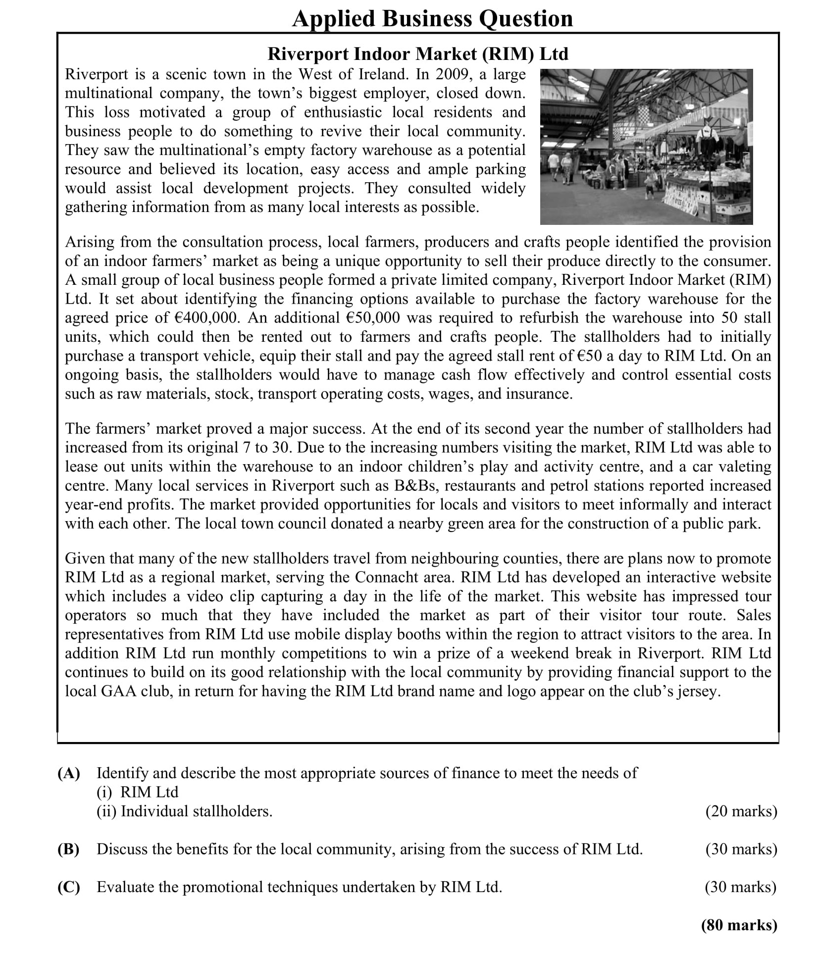 Identify-and-describe-the-most-appropriate-sources-of-finance-to-meet-the-needs-of-(i)-RIM-Ltd-(ii)-Individual-stallholders-Leaving Cert Business-Question A-2012.png