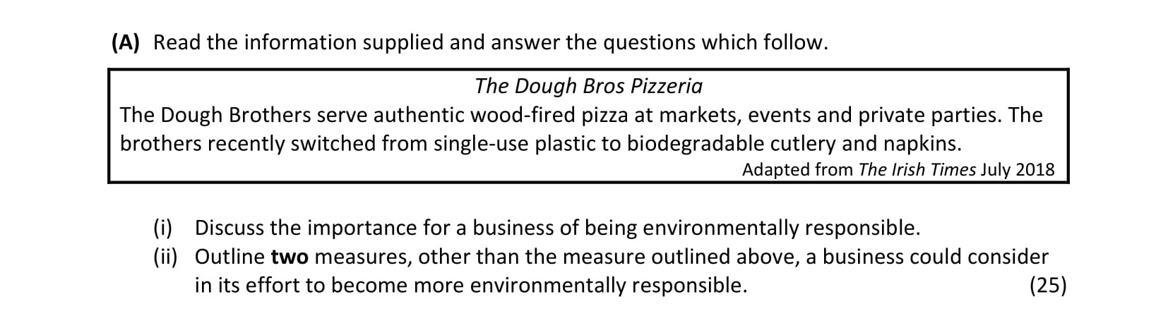 Read-the-information-supplied-and-answer-the-questions-which-follow-Leaving Cert Business-Question 2 A-2019.png