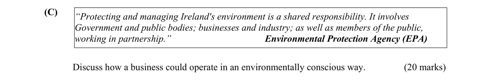 "Protecting-and-managing-Ireland's-environment-is-a-shared-responsibility-Leaving Cert Business-Question 2C-2015.png