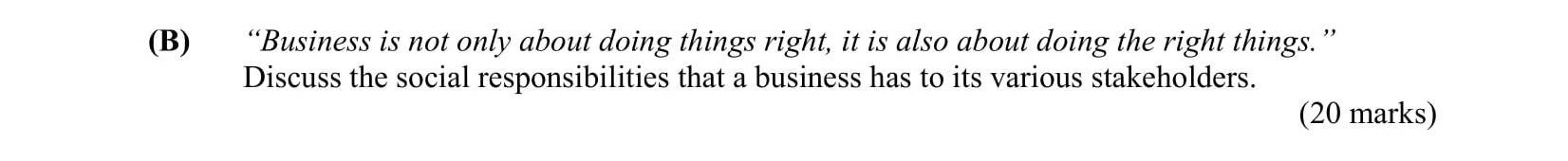 "Business-is-not-only-about-doing-things-right,-it-is-also-about-doing-the-right-things."---Discuss-the-social-responsibilities-that-a-business-has-to-its-various-stakeholders.-Leaving Cert Business-Question B-2009.png