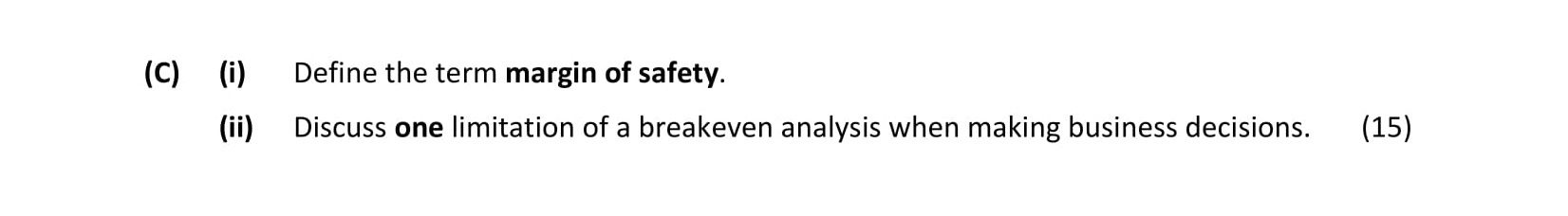 Define-the-term-margin-of-safety-Leaving Cert Business-Question C-2021.png