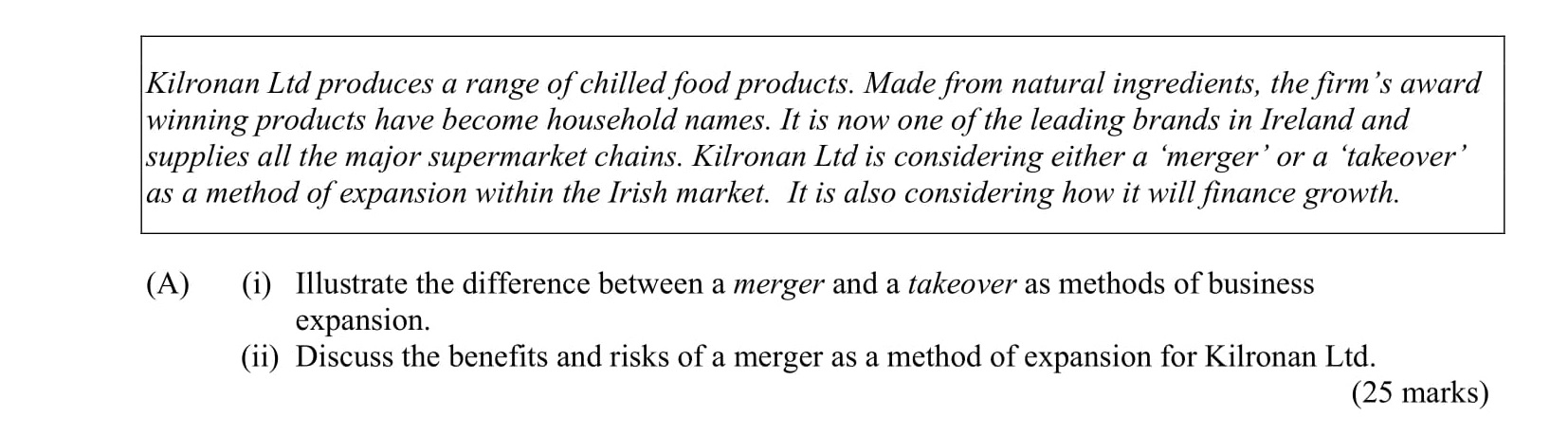 Kiltronan-Ltd-produces-a-range-of-chilled-food-products-Leaving Cert Business-Question 6-2011.png