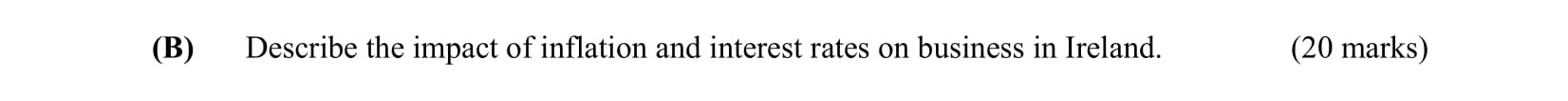 Describe-the-impact-of-inflation-and-interest-rates-on-business-in-Ireland.-Leaving Cert Business-Question B-2006.png