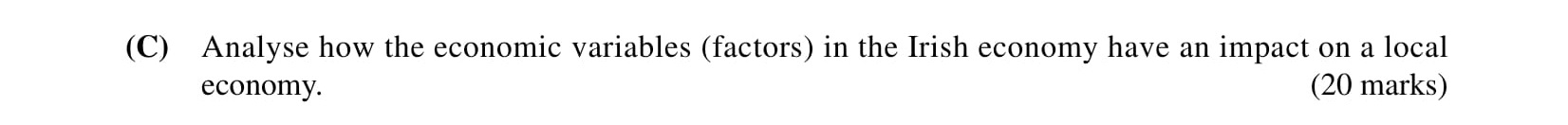 Analyse-how-the-economic-variables-(factors)-in-the-Irish-economy-have-an-impact-on-a-local-economy.-Leaving Cert Business-Question C-2001.png