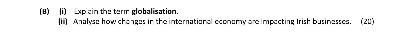 Explain-the-term-globalisation-Leaving Cert Business-Question 3 (B)-2021.png