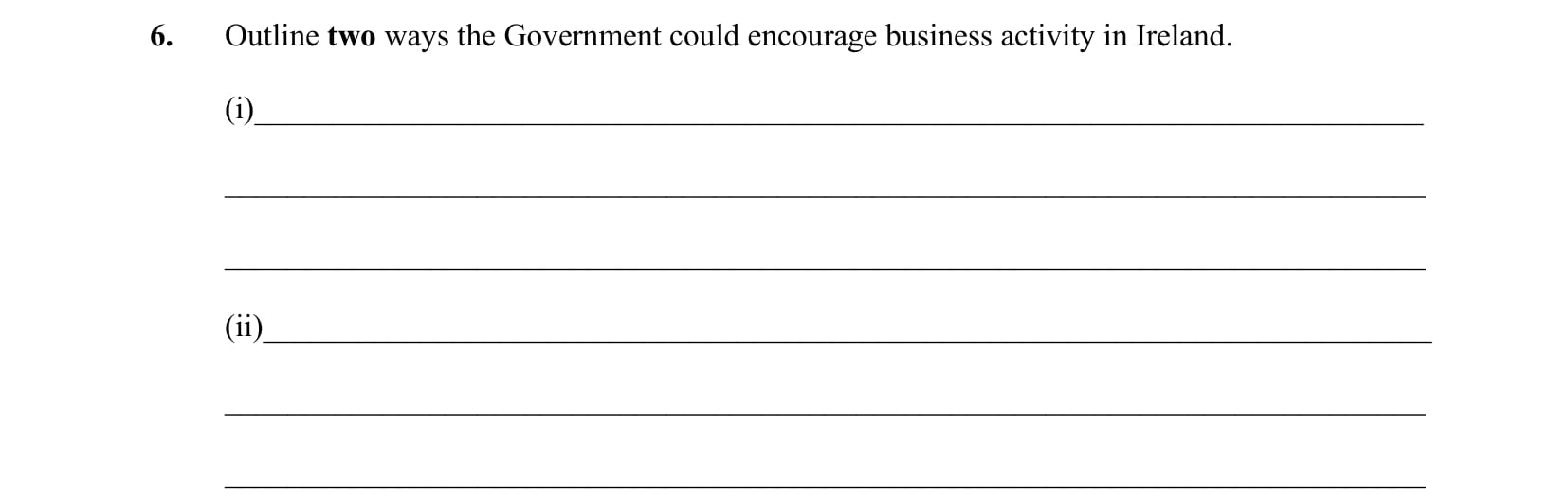 Outline-two-ways-the-Government-could-encourage-business-activity-in-Ireland-Leaving Cert Business-Question 6-2011.png