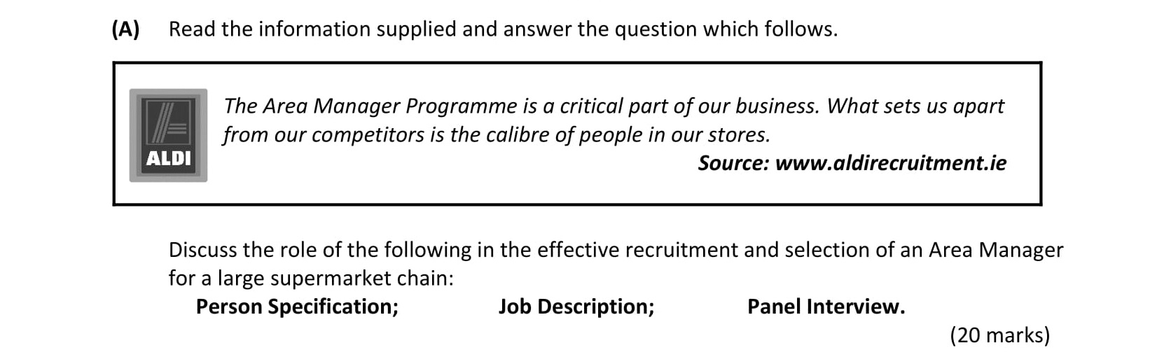 Read-the-information-supplied-and-answer-the-question-which-follows-Leaving Cert Business-Question 6(A)-2018.png