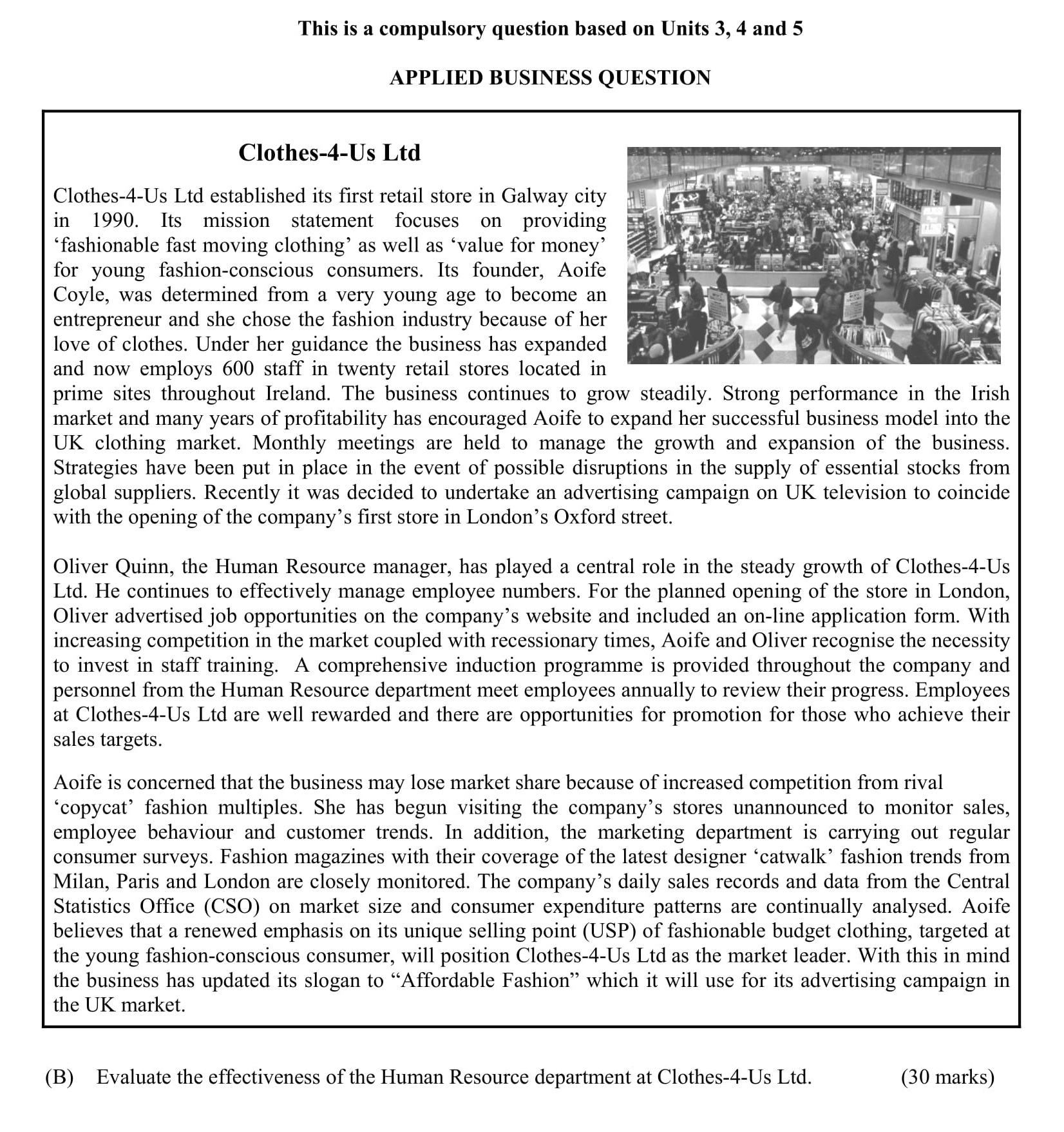 Evaluate-the-effectiveness-of-the-Human-Resource-department-at-Clothes-4-Us-Ltd-Leaving Cert Business-Question B-2011.png