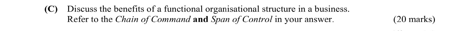 Discuss-the-benefits-of-a-functional-organisational-structure-in-a-business-Leaving Cert Business-Question C-2010.png