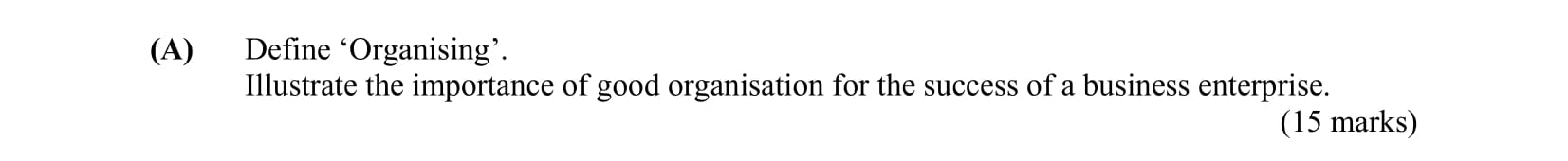 Define-‘Organising’-Leaving Cert Business-Question 4(A)-2004.png