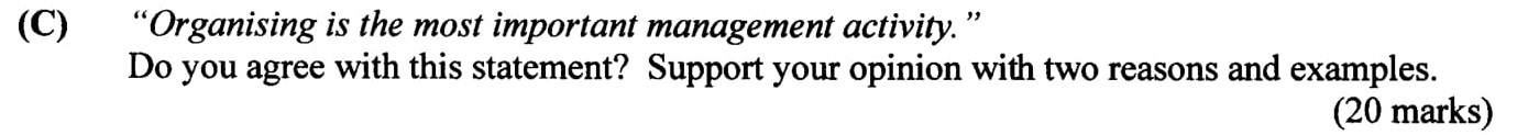 "Organising-is-the-most-important-management-activity."--Do-you-agree-with-this-statement?-Support-your-opinion-with-two-reasons-and-examples.-Leaving Cert Business-Question C-2002.png