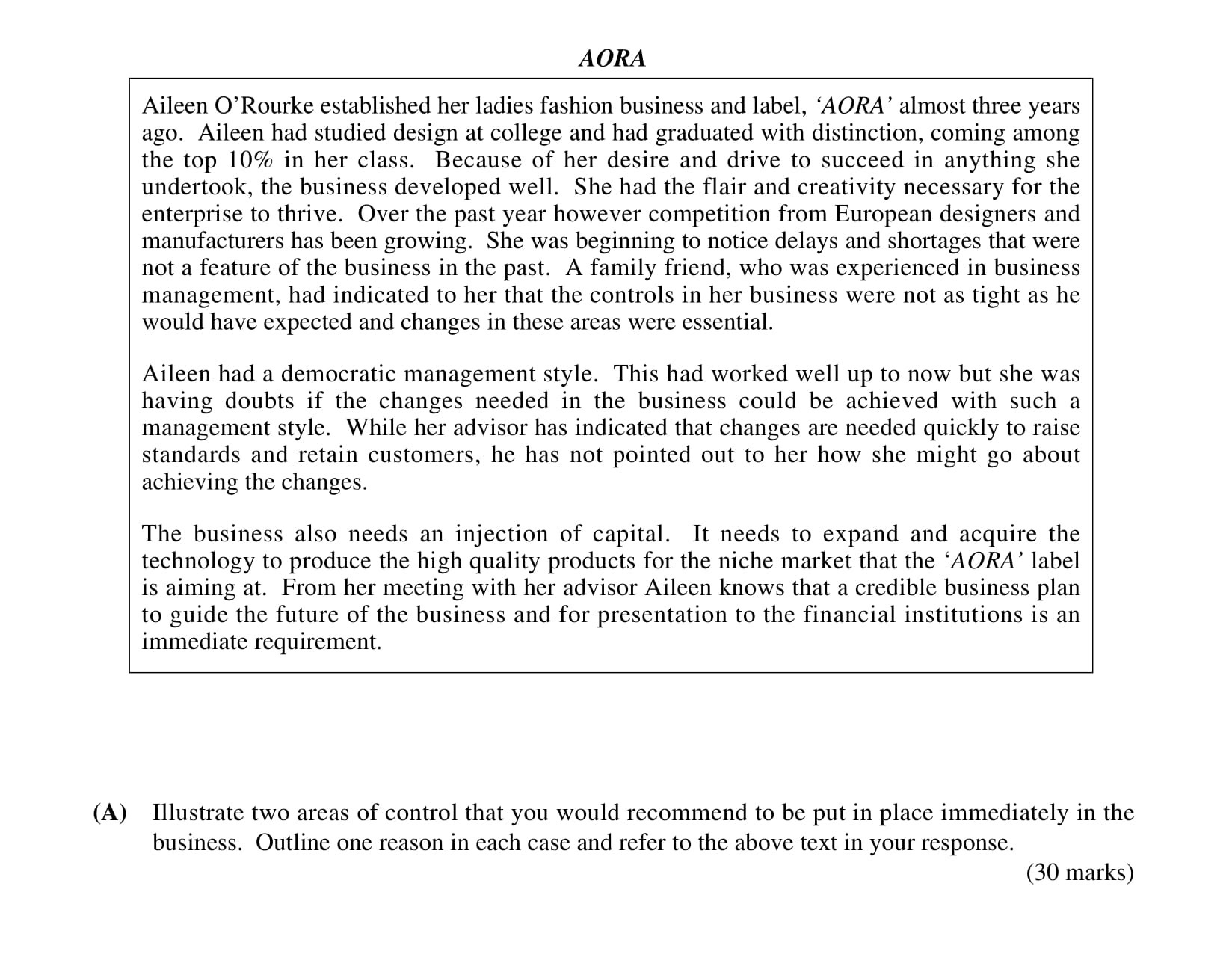 Aileen-O’Rourke-established-her-ladies-fashion-business-and-label,-‘AORA’-almost-three-years-ago-Leaving Cert Business-Question A-2001.png