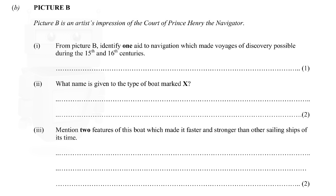 PICTURE-B--Picture-B-is-an-artist’s-impression-of-the-Court-of-Prince-Henry-the-Navigator-Junior Cycle History-Question b-2008.png