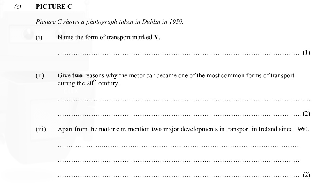 Picture-C-shows-a-photograph-taken-in-Dublin-in-1959-Junior Cycle History-Question c-2008.png