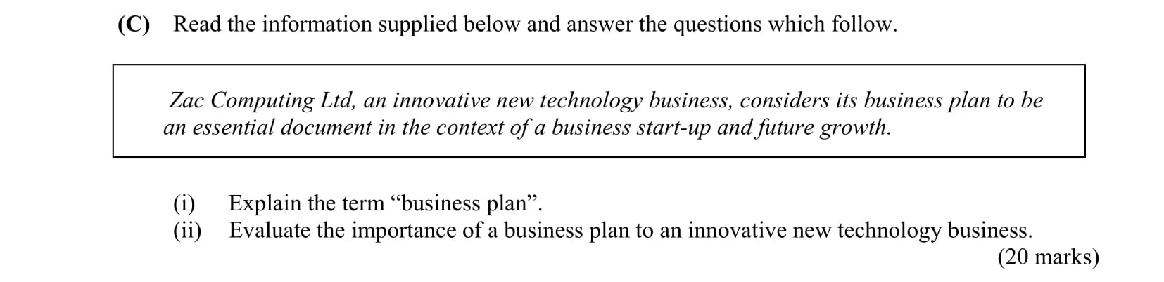 Read-the-information-supplied-below-and-answer-the-questions-which-follow-Leaving Cert Business-Question C-2012.png