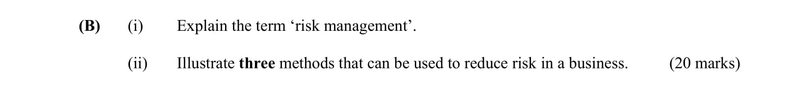 Explain-the-term-'risk-management'-Leaving Cert Business-Question B-2006.png