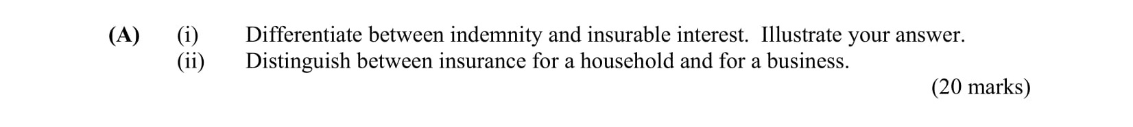 (A)---(i)-Differentiate-between-indemnity-and-insurable-interest-Leaving Cert Business-Question 5-2006.png