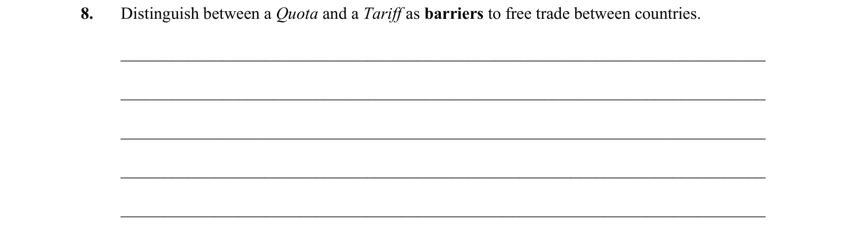 Distinguish-between-a-Quota-and-a-Tariff-as-barriers-to-free-trade-between-countries.-Leaving Cert Business-Question 8-2010.png