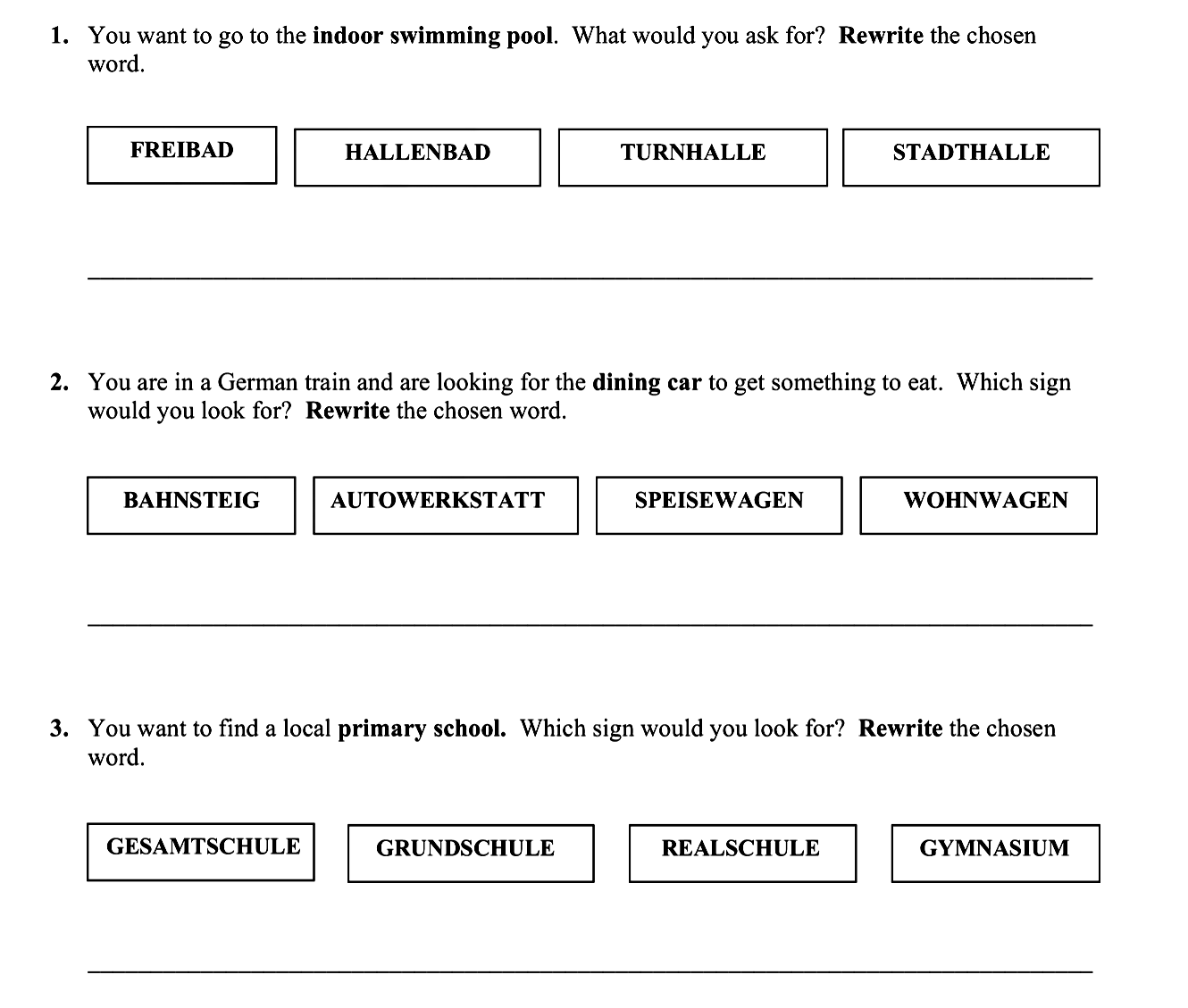 You-want-to-go-to-the-indoor-swimming-pool-Junior Cycle German-Question 1-2011.png
