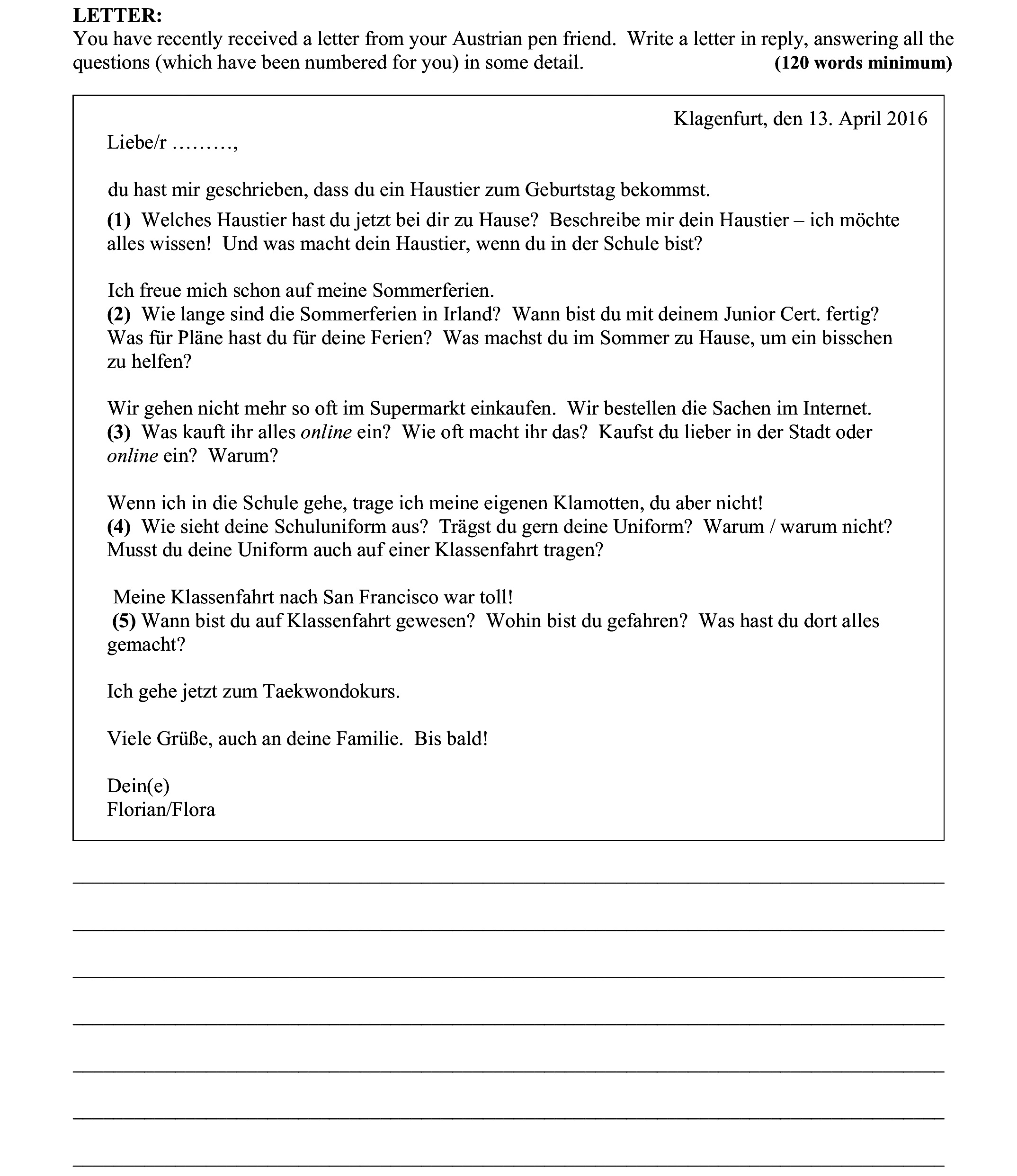 You-have-recently-received-a-letter-from-your-Austrian-pen-friend-Junior Cycle German-Question 1-2016.png