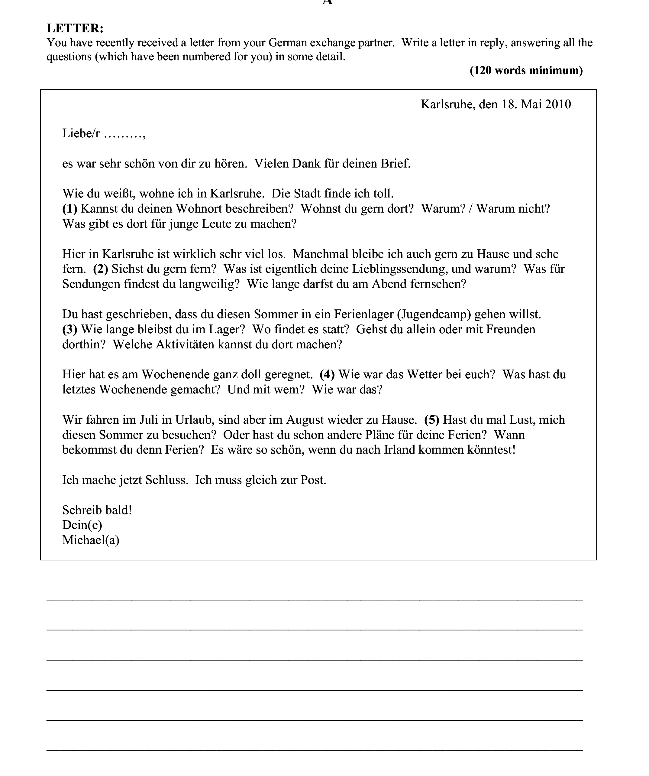 Lieber-Michael,--es-war-sehr-schön-von-dir-zu-hören-Junior Cycle German-Question 1-2010.png
