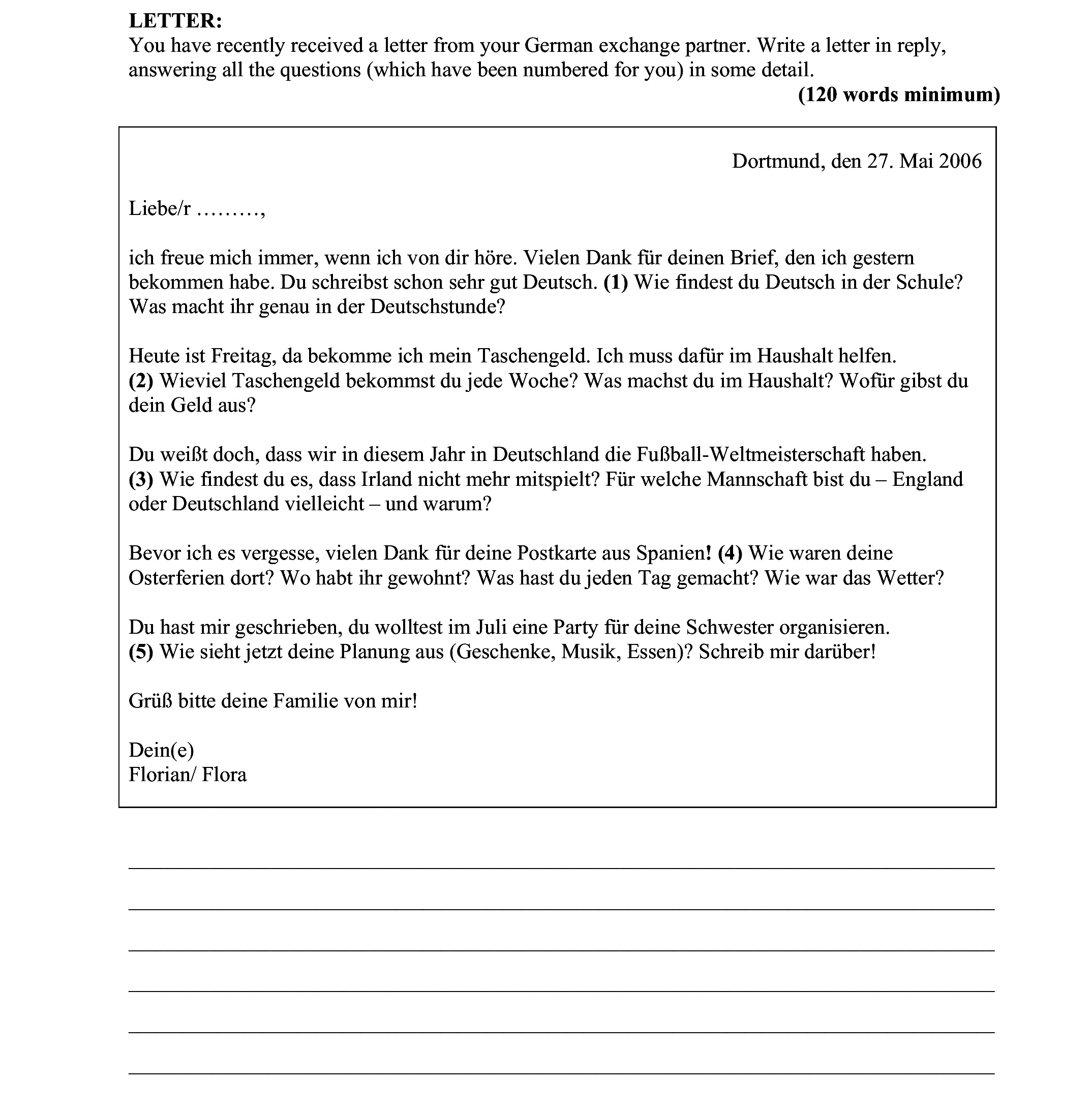 LETTER:-You-have-recently-received-a-letter-from-your-German-exchange-partner-Junior Cycle German-Question Question 1-2006.png