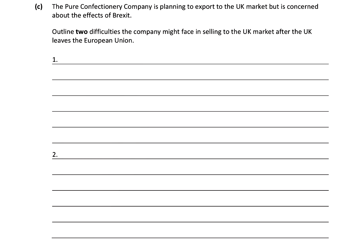 The-Pure-Confectionery-Company-is-planning-to-export-to-the-UK-market-but-is-concerned-about-the-effects-of-Brexit-Junior Cycle Business Studies-Question 18(c)-2019.png