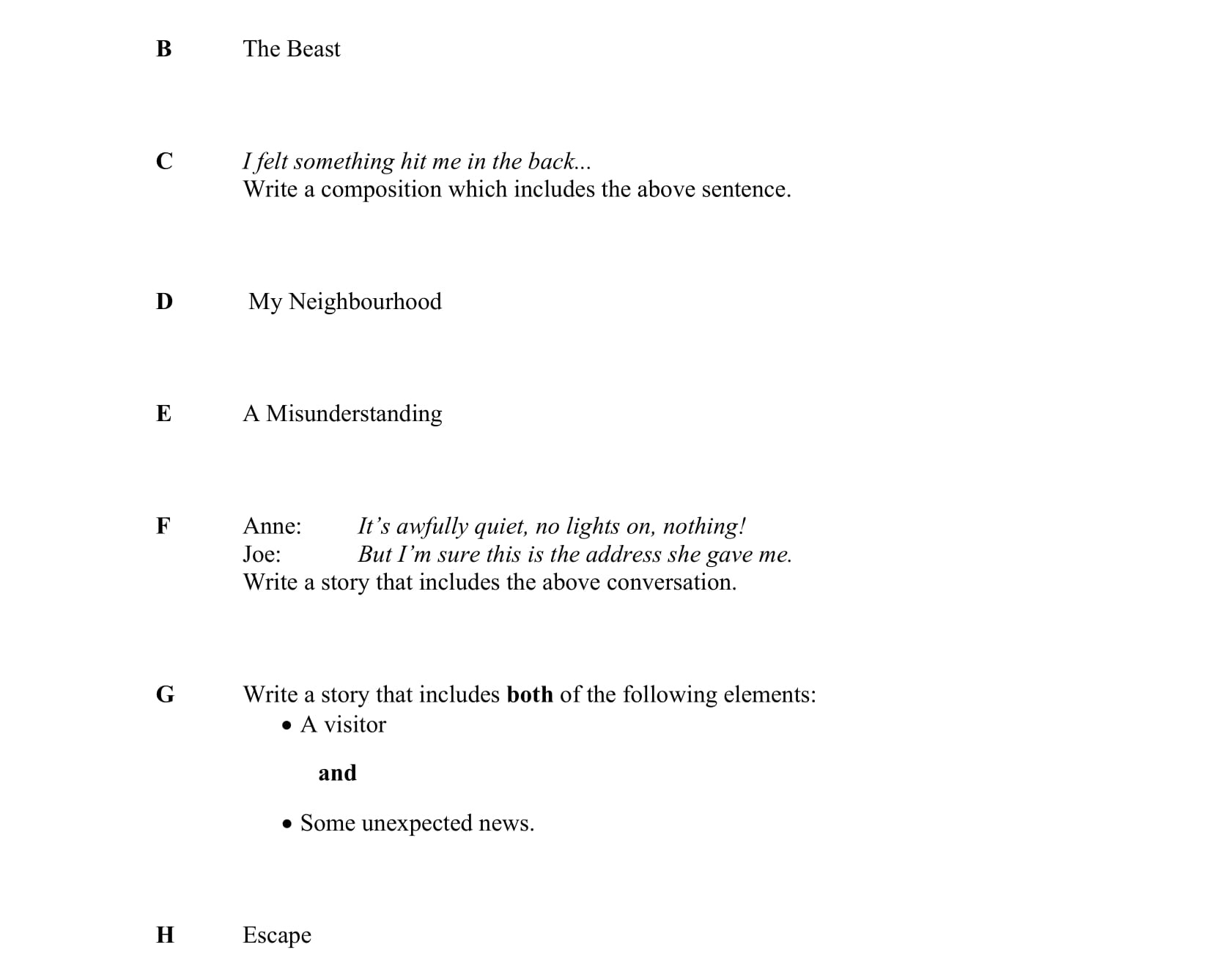I-felt-something-hit-me-in-the-back..-Junior Cycle English-Question C-2016.png