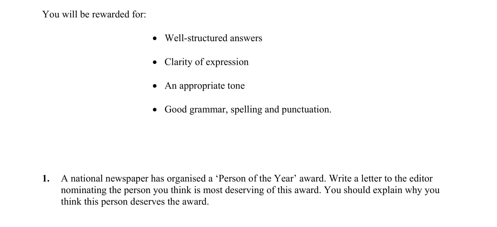 A-national-newspaper-has-organised-a-‘Person-of-the-Year’-award-Junior Cycle English-Question 1-2006.png