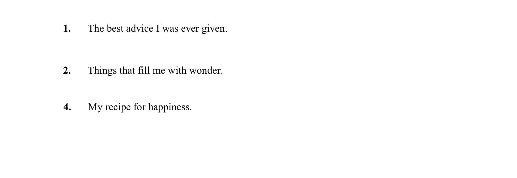 The-best-advice-I-was-ever-given-Junior Cycle English-Question 1-2011.png