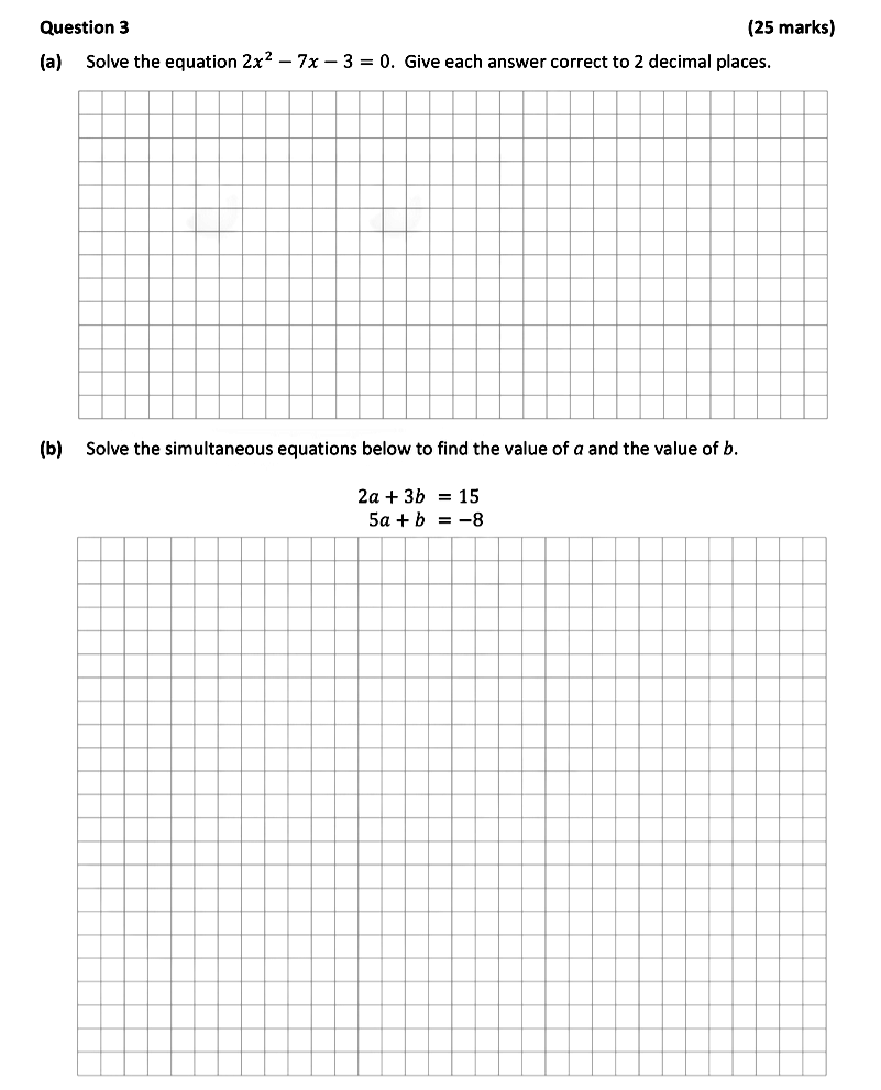 Solve-the-equation-$2x^2---7x---3-=-0$-Leaving Cert Mathematics-Question 3-2018.png