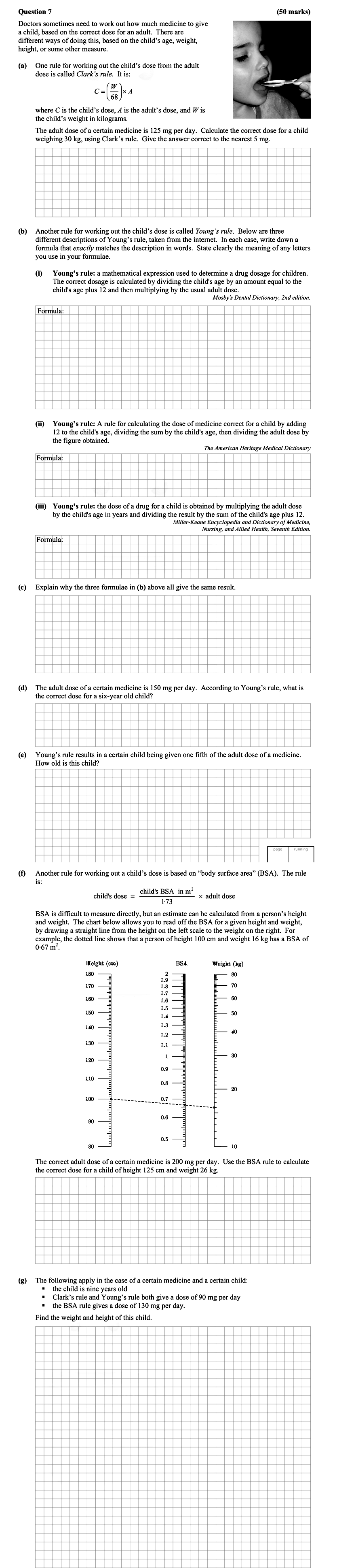 Doctors-sometimes-need-to-work-out-how-much-medicine-to-give-a-child,-based-on-the-correct-dose-for-an-adult-Leaving Cert Mathematics-Question 7-2012.png