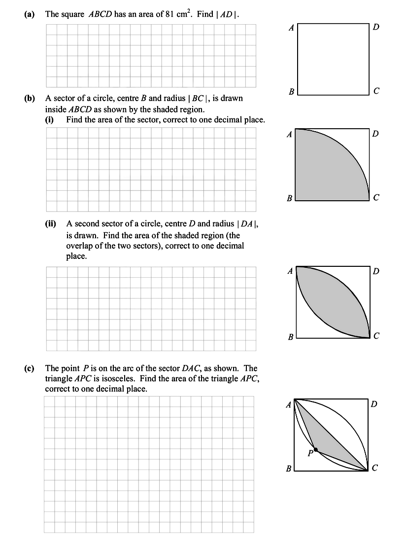 The-square-ABCD-has-an-area-of-81-cm²-Leaving Cert Mathematics-Question Question 1-2014.png