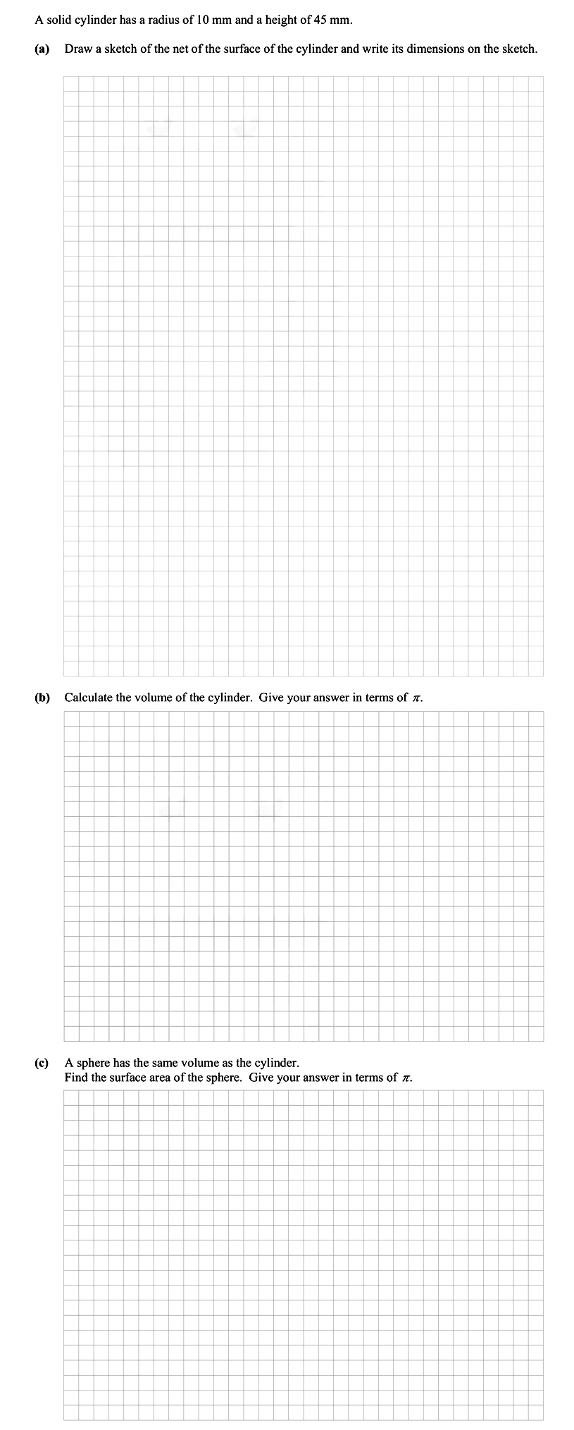 A-solid-cylinder-has-a-radius-of-10-mm-and-a-height-of-45-mm-Leaving Cert Mathematics-Question Question 1-2013.png