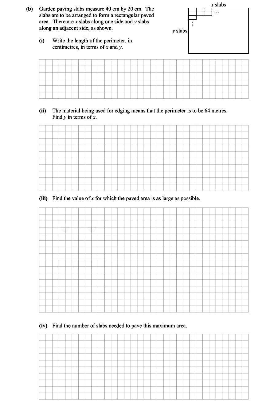 Garden-paving-slabs-measure-40-cm-by-20-cm-Leaving Cert Mathematics-Question (b)-2012.png