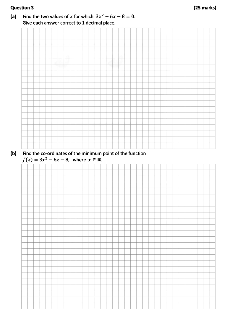 Find-the-two-values-of-$x$-for-which-$3x^2---6x---8-=-0$-Leaving Cert Mathematics-Question 3-2017.png
