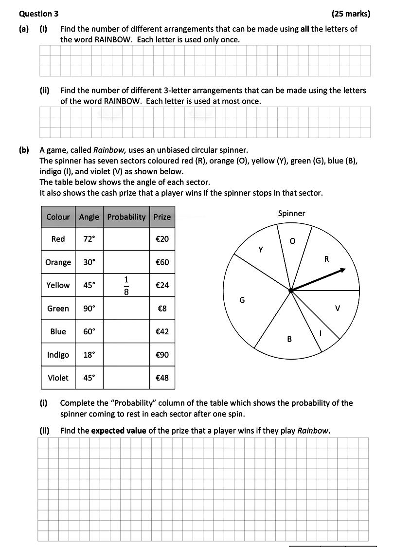 Find-the-number-of-different-arrangements-that-can-be-made-using-all-the-letters-of-the-word-RAINBOW-Leaving Cert Mathematics-Question 3-2018.png