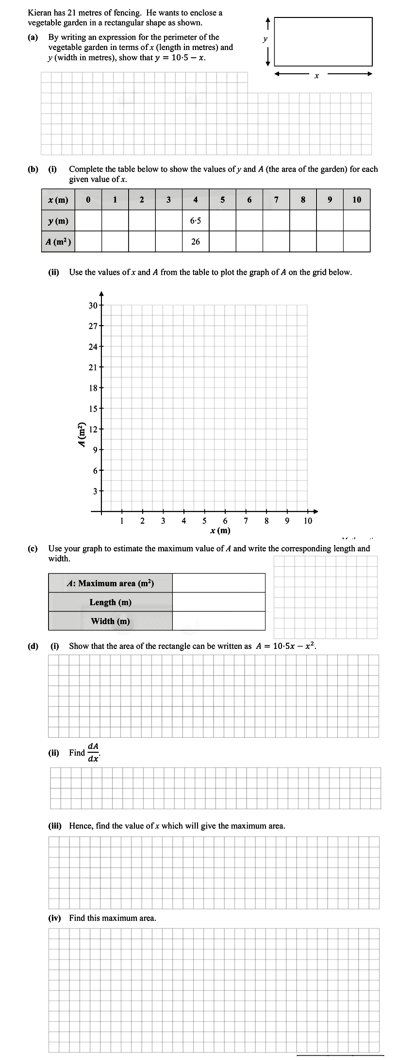 Kieran-has-21-metres-of-fencing-Leaving Cert Mathematics-Question 8-2016.png