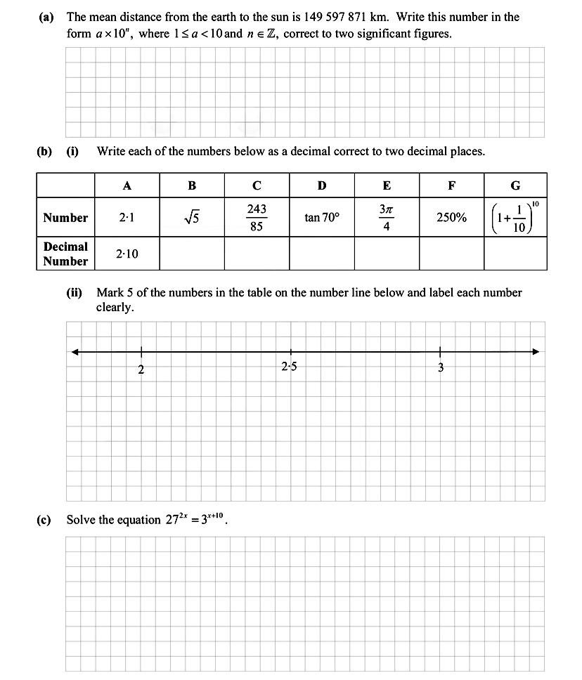 (a)-The-mean-distance-from-the-earth-to-the-sun-is-149-597-871-km-Leaving Cert Mathematics-Question Question (a) and (b)-2013.png